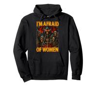 I'm Afraid of Women Funny male Introvert Grim Reaper Bootleg Pullover Hoodie