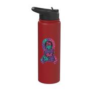 Im All About that Tile Life Heart Pattern Love Stainless Steel Insulated Water Bottle