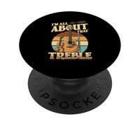 I'm All About That Treble Funny Treble Musician Music Pun PopSockets Adhesive PopGrip