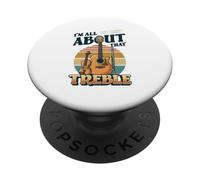 I'm All About That Treble Funny Treble Musician Music Pun PopSockets Adhesive PopGrip