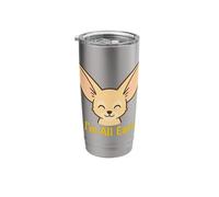 I'm All Ears Cute Fennec Fox Oversized Ear Pet Lovers Design Stainless Steel Insulated Tumbler