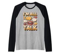 I'm All Talk Speech Therapy SLP Raglan Baseball Tee