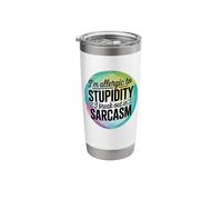 Im Allergic to Stupidity I Break Out in Sarcasm Stainless Steel Insulated Tumbler