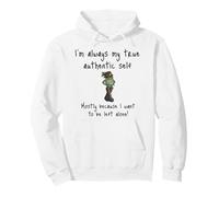 I'm Always My True Authentic Self, steampunk frog Pullover Hoodie