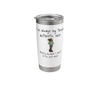 I'm Always My True Authentic Self, Steampunk Frog Stainless Steel Insulated Tumbler