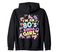 I'm An 80's Kinda Girl Flashback to Fun Times Design Zip Hoodie