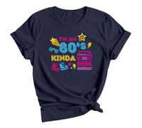 Im an 80s Kinda Girl Womens Graphic T-Shirt Retro Culture 1980s Style Tee 16 Navy