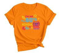 Im an 80s Kinda Girl Womens Graphic T-Shirt Retro Culture 1980s Style Tee 18 Orange