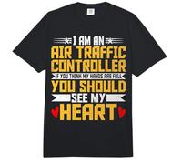I'm an Air Traffic Controller ATC You Should See My Heart Comfort Colors Adult Heavyweight T-Shirt