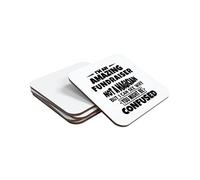 I'm an Amazing Fundraiser Not A Magician But I Can See Why you Might Be Confused Hand Printed Drinks Coaster