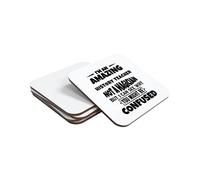 I'm an Amazing History Teacher Not A Magician But I Can See Why you Might Be Confused Hand Printed Drinks Coaster