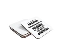 I'm an Amazing Managing Director Not A Magician But I Can See Why you Might Be Confused Hand Printed Drinks Coaster