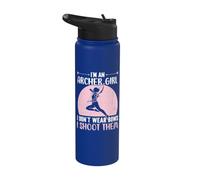 I'm an Archer Girl I Don't Wear Bows I Shoot Them Stainless Steel Insulated Water Bottle