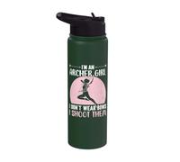 I'm an Archer Girl I Don't Wear Bows I Shoot Them Stainless Steel Insulated Water Bottle