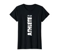 Im an Athlete Value Graphic T-Shirt, Women, Black, S