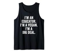 I'm an Educator I'm a Vegan Mama Funny Vegan Teacher Mom Tank Top