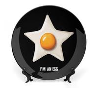 Im an Egg Fried Egg Bone China Decorative Plate Ceramic Plates