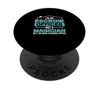 I'm An Escrow Officer Not A Magician Funny Settlement Agents PopSockets Adhesive PopGrip