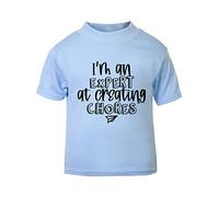 I'm an Expert at Creating Chores [BBY6] Short Sleeve Cotton Toddler t Shirt, 2-3 Years, Pastel Blue