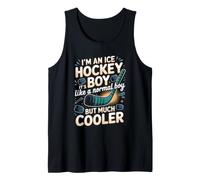I'm an Ice Hockey Boy Ice Hockey Player Puck Tank Top