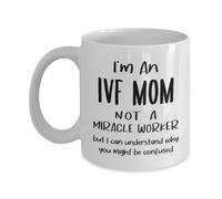 Im an IVF Mom Coffee Mug Funny Ceramic Drinkware Luxury Mug for Cocoa Hot Chocolate Beverages 330Ml