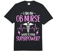 I'm an Ob Nurse What is Your Superpower - Obstetrics Nurse Comfort Colors Adult Heavyweight T-Shirt