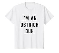 I'm an Ostrich Duh Easy Halloween Costume T-Shirt, Youth, White, 4T