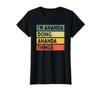 I'm Ananda Doing Ananda Things Funny Personalized Quote Value Graphic T-Shirt, Women, Black, S