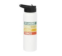 I'm Andre Doing Andre Things Funny Personalized Quote Stainless Steel Insulated Water Bottle