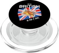 I'm as British as Fish & Chips Fun British Heritage Boy Girl PopSockets PopGrip for MagSafe