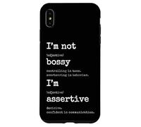 I'm Assertive Not Bossy - Confident Leader Case for iPhone XS Max