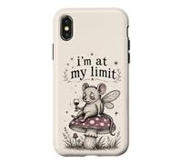 Im At My Limit Funny Mouse Fairy Wine Mushroom Case for iPhone X/XS