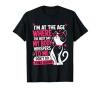Im At The Age Where My Body Whispers Cat Value Graphic T-Shirt