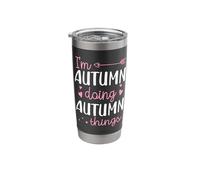 I'm Autumn Doing Autumn Things Personalized First Name Stainless Steel Insulated Tumbler