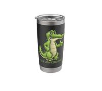 I'm Awesome! - Illustrated Alligator - Confidence Builder Stainless Steel Insulated Tumbler