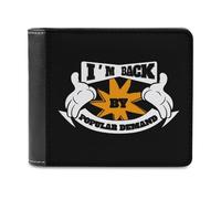 I'm Back by Popular Demand Printed Bifold Wallet with Hidden Compartments Pocket Money and Credit Card Holder for Men Women