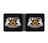 I'm Back by Popular Demand Printed Bifold Wallet with Hidden Compartments Pocket Money and Credit Card Holder for Men Women