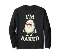 I'm Baked Funny Wake & Bake Cannabis Weed Stoner Pot Humor Long Sleeve T-Shirt