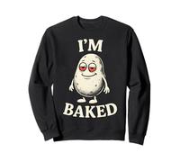 I'm Baked Funny Wake & Bake Cannabis Weed Stoner Pot Humor Sweatshirt