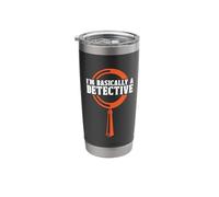 I'm Basically A Detective Forensic Science Investigator CSI Stainless Steel Insulated Tumbler