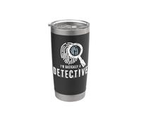 I'm Basically A Detective Funny True Crime Podcast Stainless Steel Insulated Tumbler