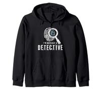 I'm Basically A Detective Funny True Crime Podcast Zip Hoodie