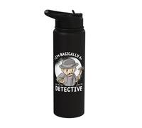 I'm Basically a Detective Investigation Stainless Steel Insulated Water Bottle