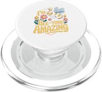 Im Beeyond Amazing Cute Bee Quote PopSockets PopGrip for MagSafe