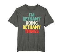 I'm Bethany Doing Bethany Things Personalized Name Tshirt Gi T-Shirt, Men's Big and Tall, Asphalt Grey, 6X Tall
