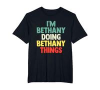 I'm Bethany Doing Bethany Things Personalized Name Tshirt Gi T-Shirt, Men's Big and Tall, Black, 2X Tall