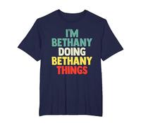 I'm Bethany Doing Bethany Things Personalized Name Tshirt Gi T-Shirt, Men's Big and Tall, Navy Blue, 2X Tall
