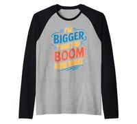 I'm Bigger Than You Boom Now What Math Numbers Joke Raglan Baseball Tee