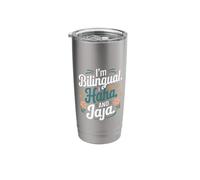I'm Bilingual I Haha and Jaja Funny Spanish Language Teacher Stainless Steel Insulated Tumbler