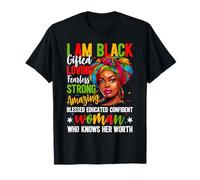 I'm Black Gifted Strong Woman African American History Month T-Shirt